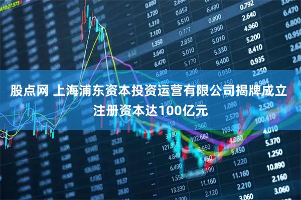 股点网 上海浦东资本投资运营有限公司揭牌成立 注册资本达100亿元