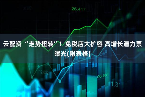 云配资 “走势扭转”！免税店大扩容 高增长潜力票曝光(附表格)