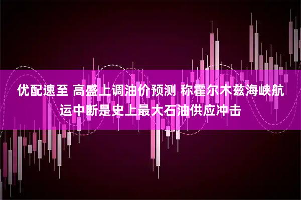 优配速至 高盛上调油价预测 称霍尔木兹海峡航运中断是史上最大石油供应冲击
