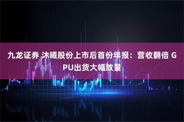 九龙证券 沐曦股份上市后首份年报：营收翻倍 GPU出货大幅放量