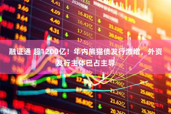 融证通 超1200亿！年内熊猫债发行激增，外资发行主体已占主导
