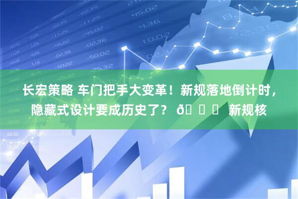 长宏策略 车门把手大变革！新规落地倒计时，隐藏式设计要成历史了？ 📌 新规核